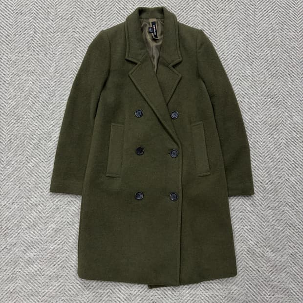  모르간 울 블렌딩 더블코트 v1433 