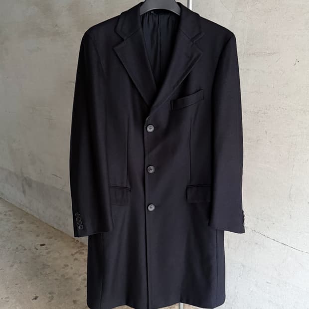 Ermenegildo Zegna Herringbone Wool Overc