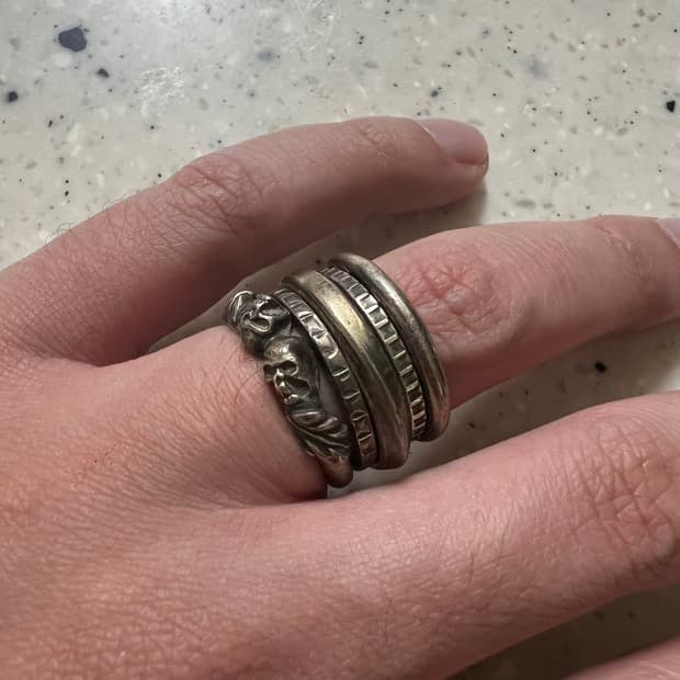 Werkstatt muenchen 반지  5ring combi skull