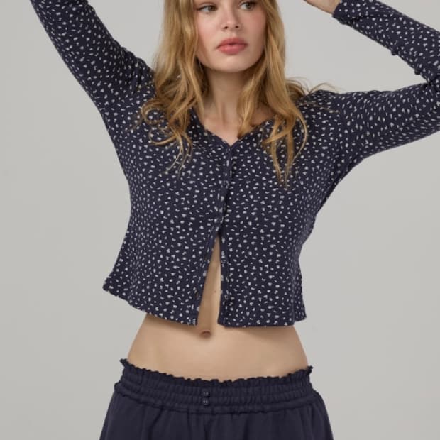 글로니 프로방스 아일렛 가디건