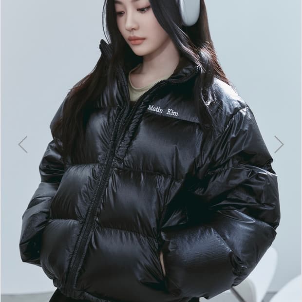 마뗑킴 블랙 푸퍼 패딩 새상품)