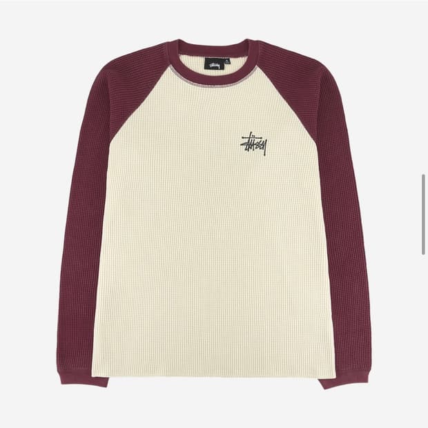 Stussy 써멀 투톤 롱슬리브