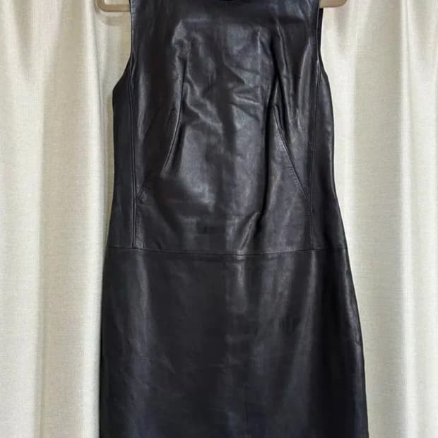 바나나리퍼블릭 블랙 양가죽 원피스 6