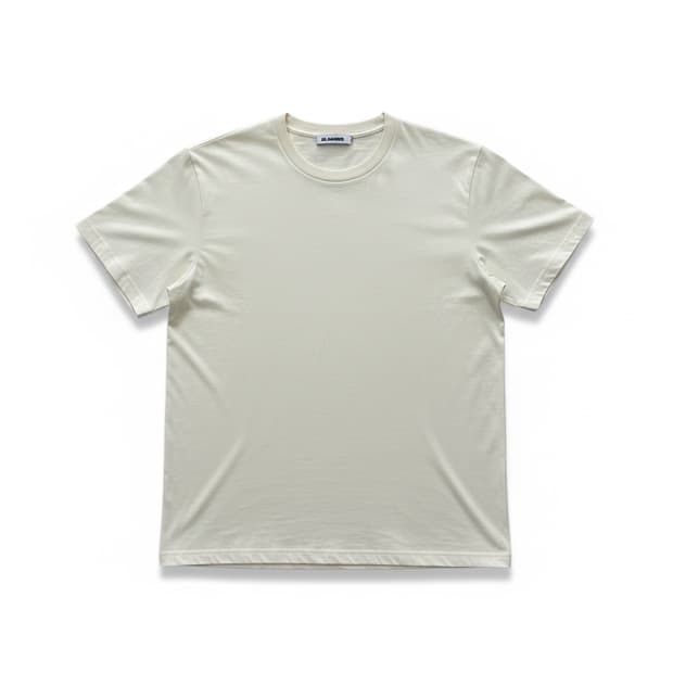 질샌더 아이보리 반팔 티셔츠 L