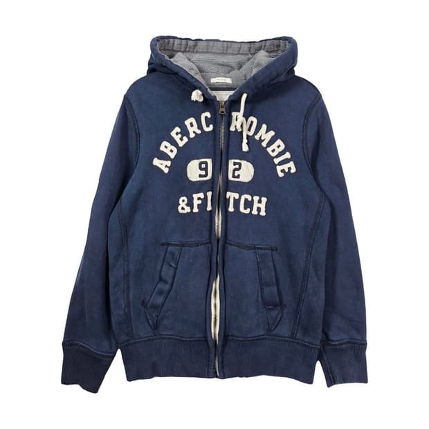 아베크롬비 92 아치로고 헤비웨이트 와플 후드집업 M