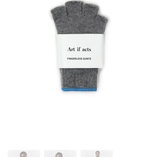 아트이프액츠 템베아 핑거리스 장갑 블루 그레이