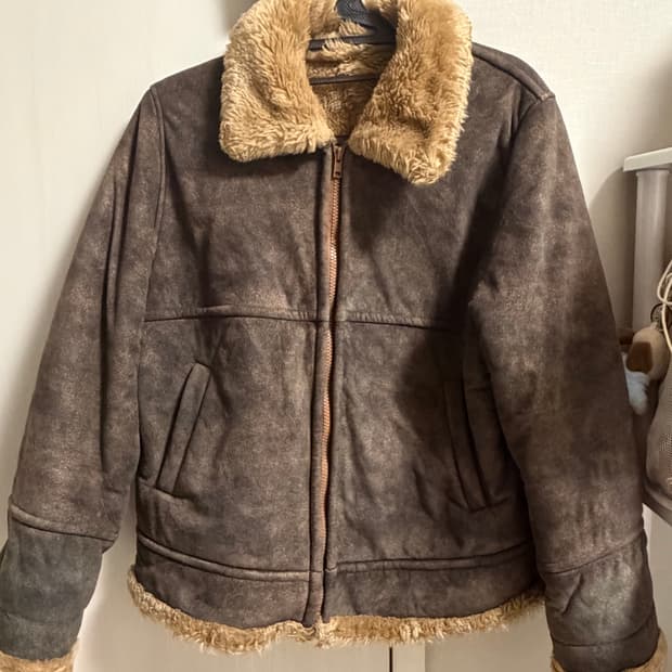 빈티지 브라운 무스탕