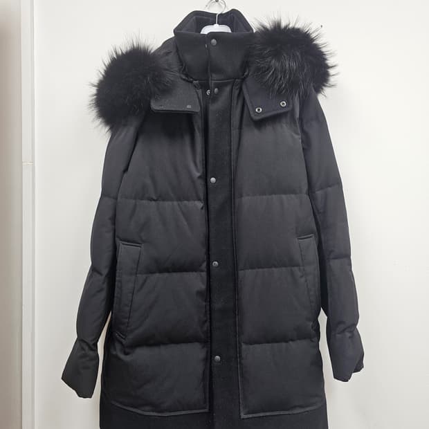 솔리드옴므 패딩 블랙