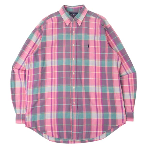 90s 폴로 랄프로렌 BLAIRE 마드라스 체크 셔츠