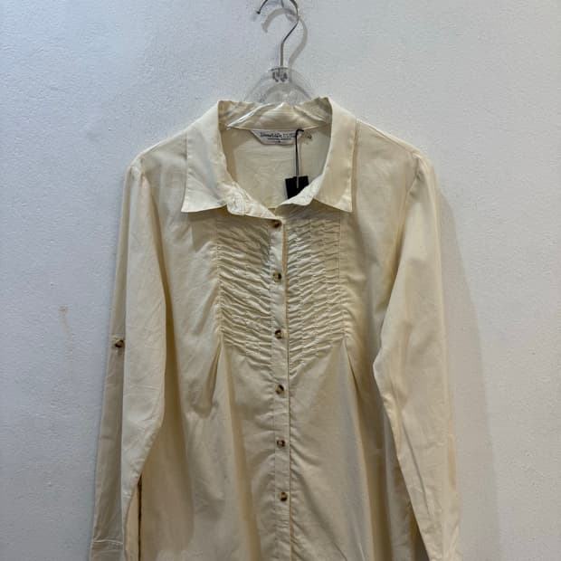 Slowlife shirring button shirt 