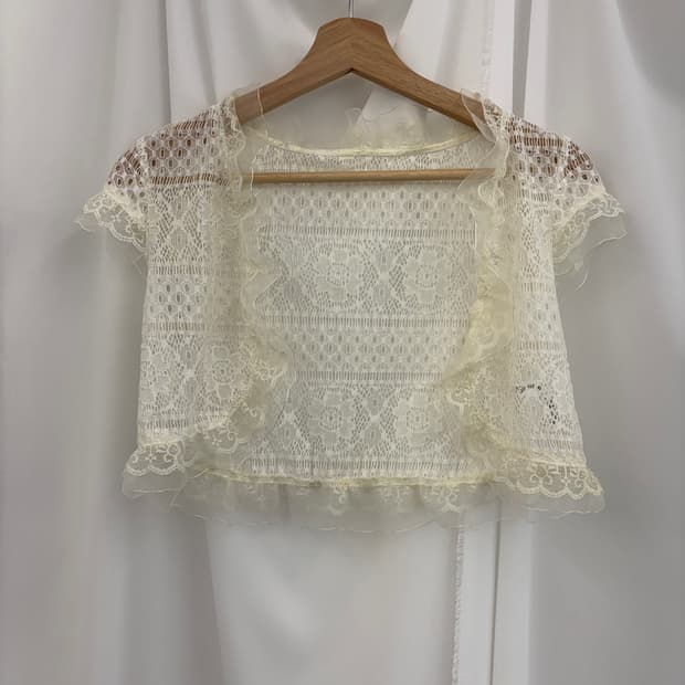 Sheer Lace Short Sleeve Bolero