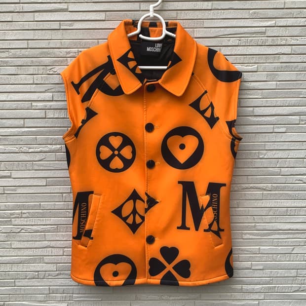 모스키노 패턴 베스트 (orange)