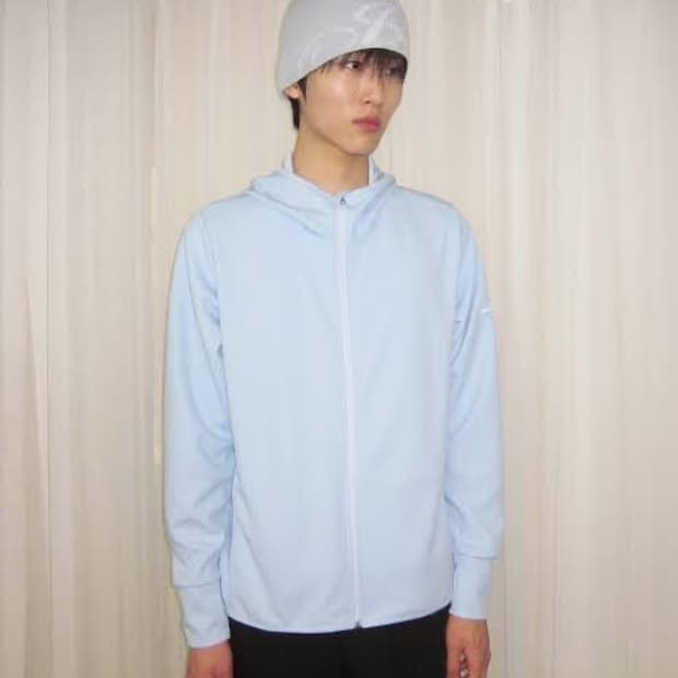 지초이 25-001 이지 윈드 후디 하늘색
