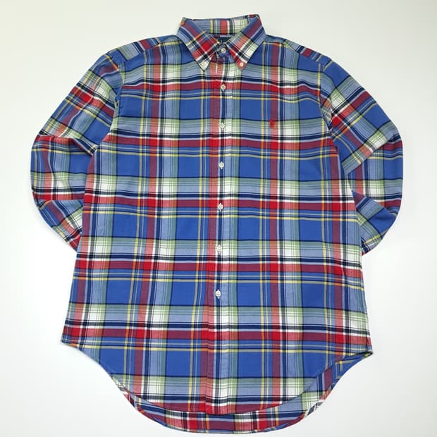 CK092 M 폴로 플란넬 클래식 타탄체크 셔츠 남방