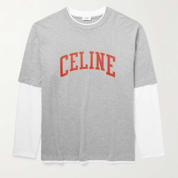 셀린느 레이어드  티셔츠 L