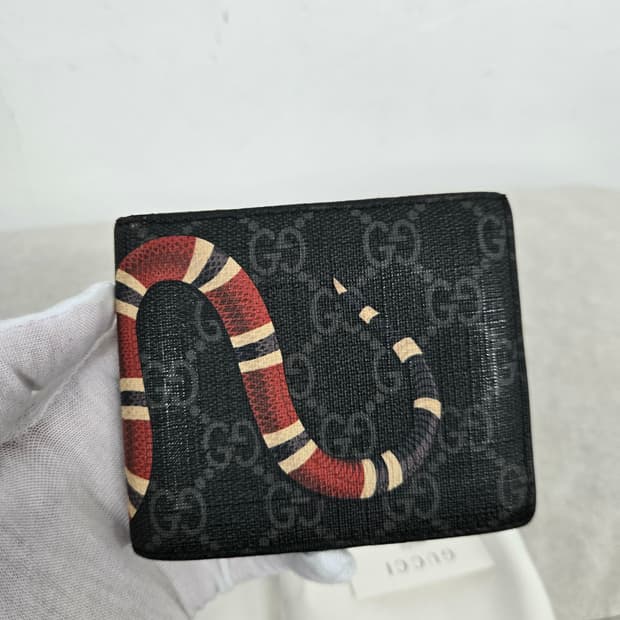 [보증서 정품] 구찌 킹스네이크 반지갑