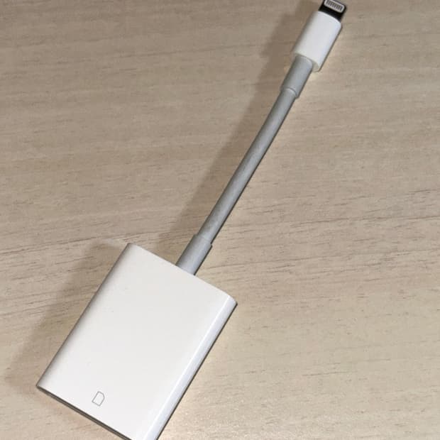 애플 정품 Lightning-SD 카드 리더기 8핀