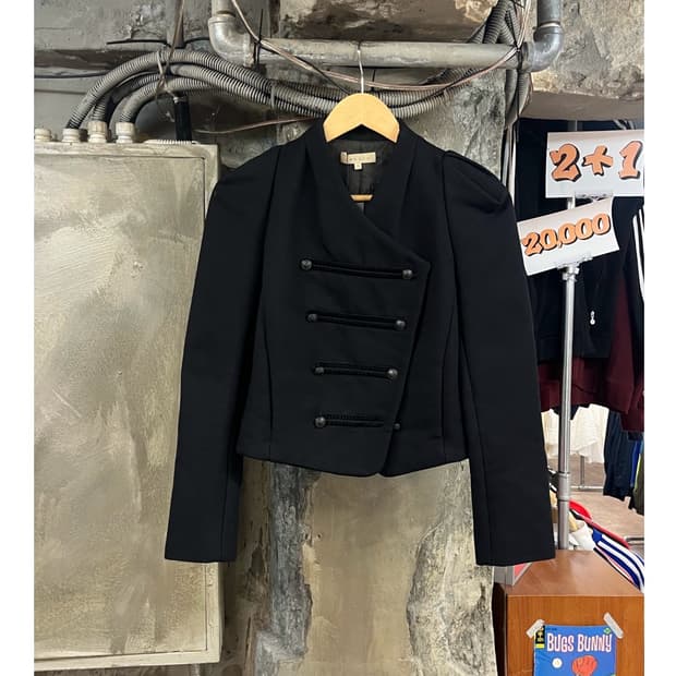 산드로 버튼 자켓 블랙 36 #csz3687