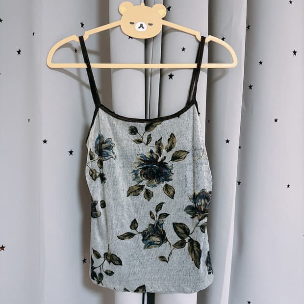 레스트로즈 벨벳 벨루아 슬리브리스 나시 / 블랙페어리