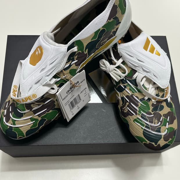 아디다스 X 베이프 프레데터 엘리트 카모 그린 FG (새제품)
