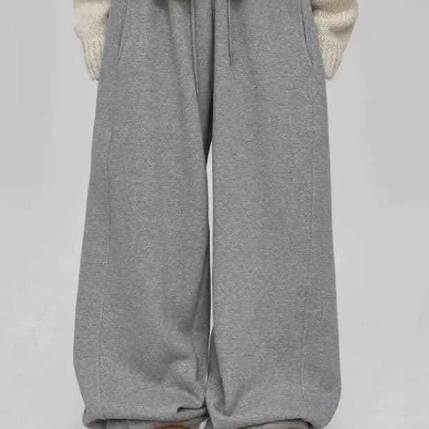 블랙업 우태 기모 스트링 팬츠 츄리닝