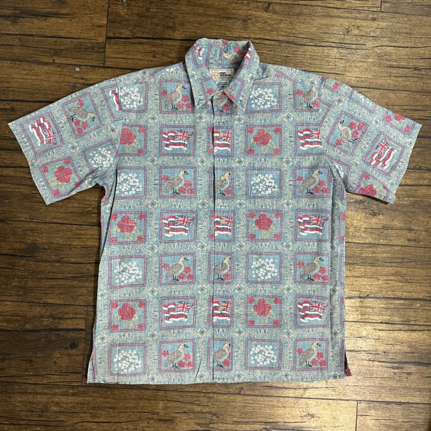 Reyn Spooner 레인스푸너 90년대 하와이안 빈티지셔츠 M~L  