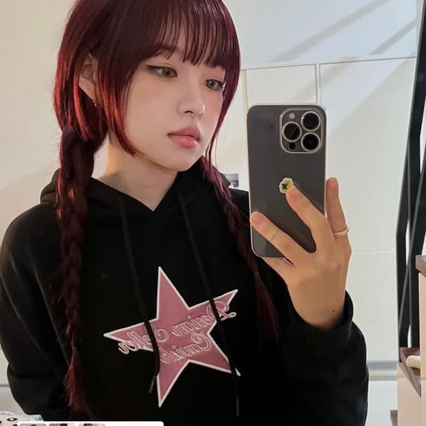 Cavish 카비시 크롭 후드티