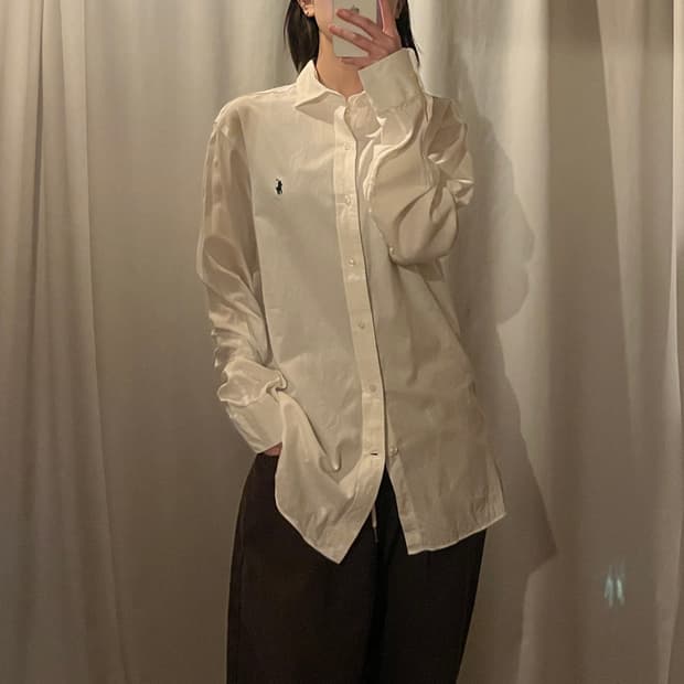 폴로랄프로렌 화이트 셔츠