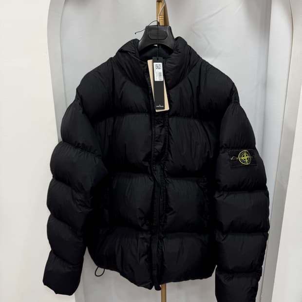 스톤아일랜드 가먼트 다이드 크링클랩스 패딩 XXL 