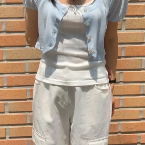 타낫 브리즈 크롭 가디건