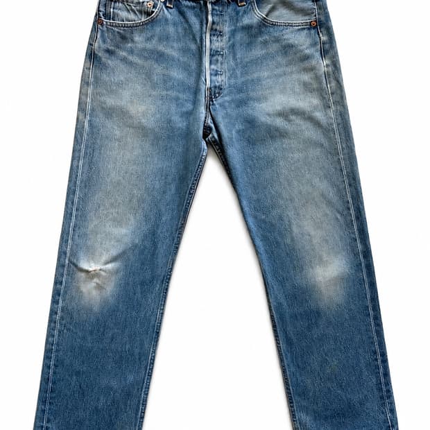 90s 리바이스 501 워싱 데님 32~33" USA MADE
