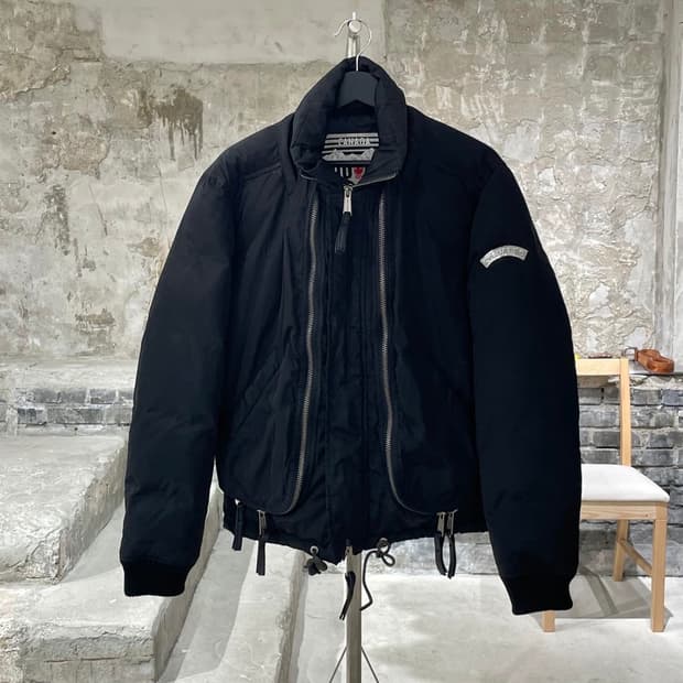 디스퀘어드 지퍼 레이어 구스패딩자켓