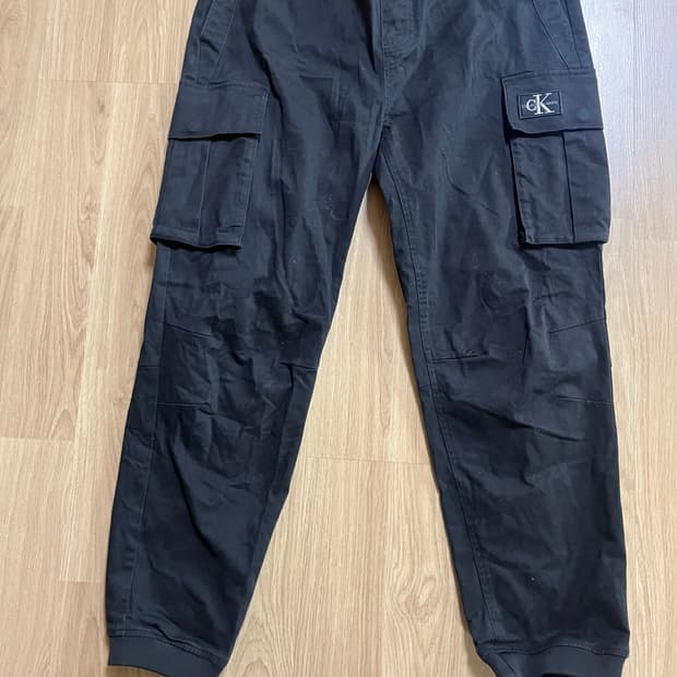 캘빈클라인 블랙 카고 조거팬츠