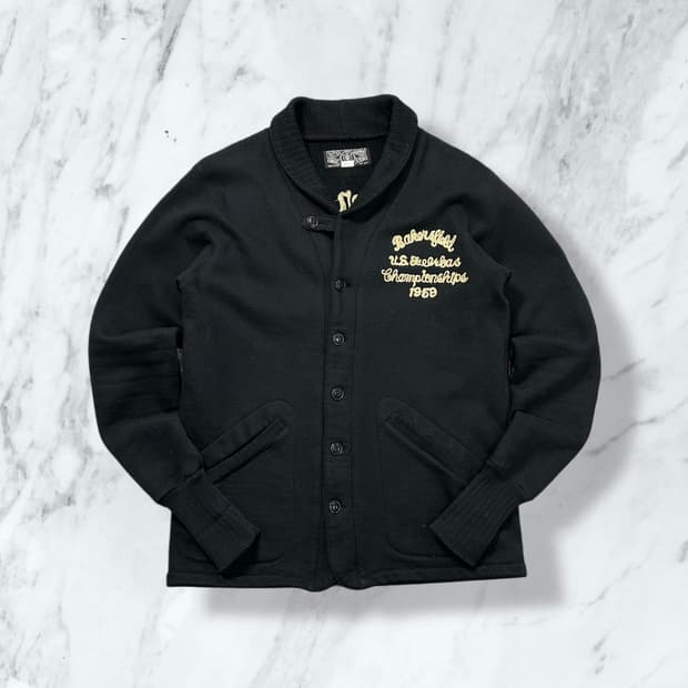 웨스트 라이드 스웨트 숄카라 가디건 