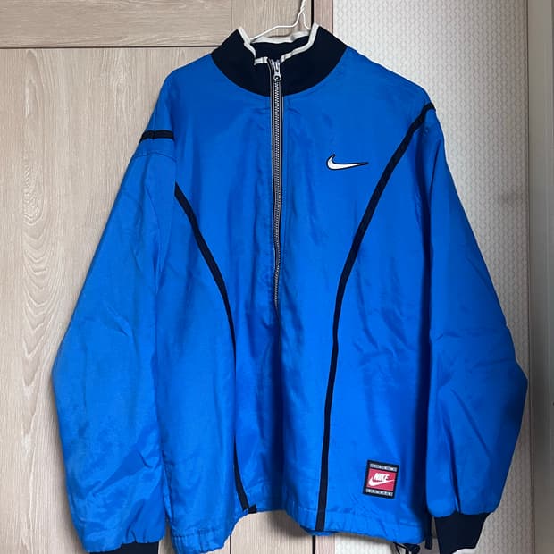 90s 나이키 올드스쿨 블루 져지 트랙탑