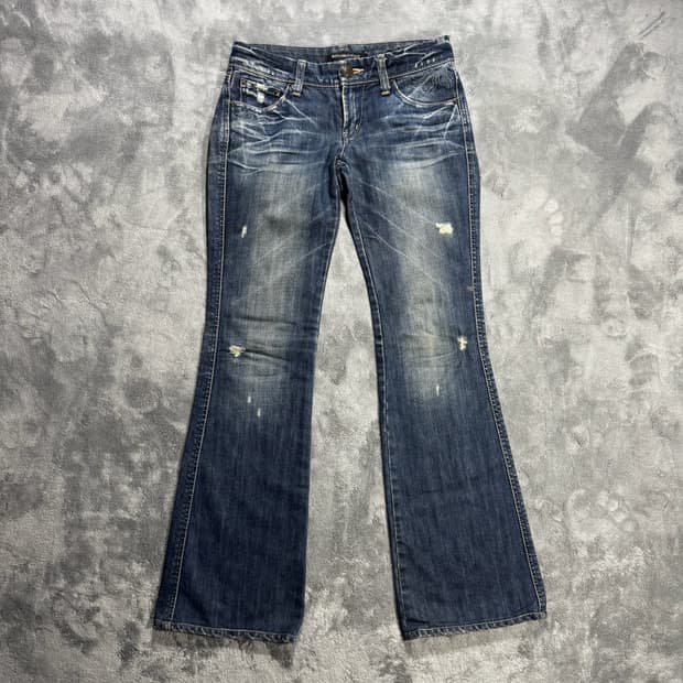 버커루 Y2K 여성 부츠컷 데님팬츠