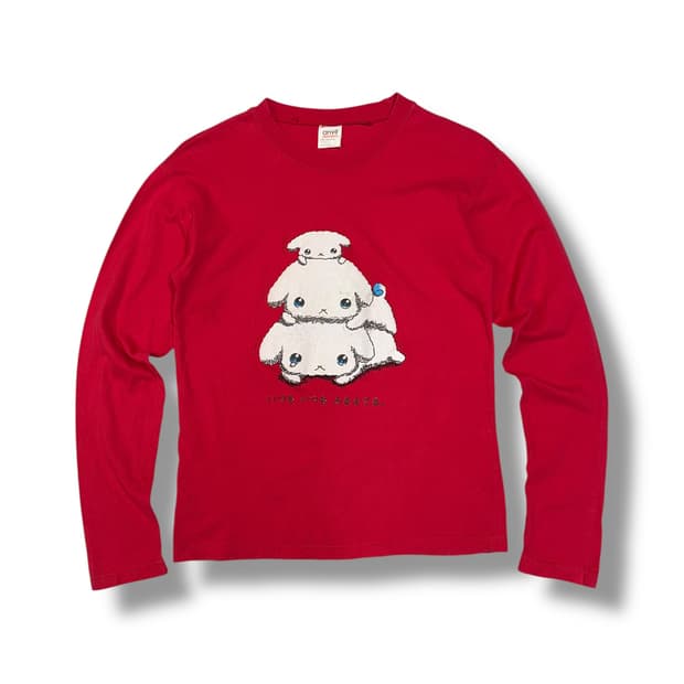 90s 부르부르도그 롱슬리브 티셔츠 made in USA (S)