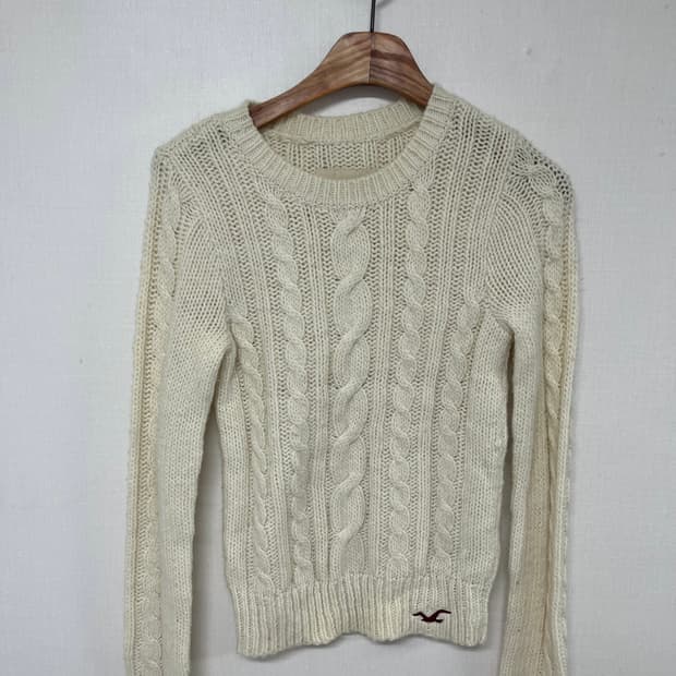 [S] 홀리스터 아이보리 니트