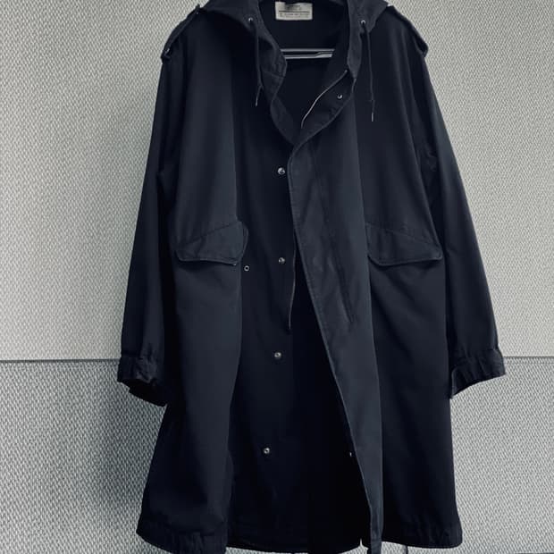 미군 M1951 피쉬테일 복각 개파카 블랙 외피 XL 105