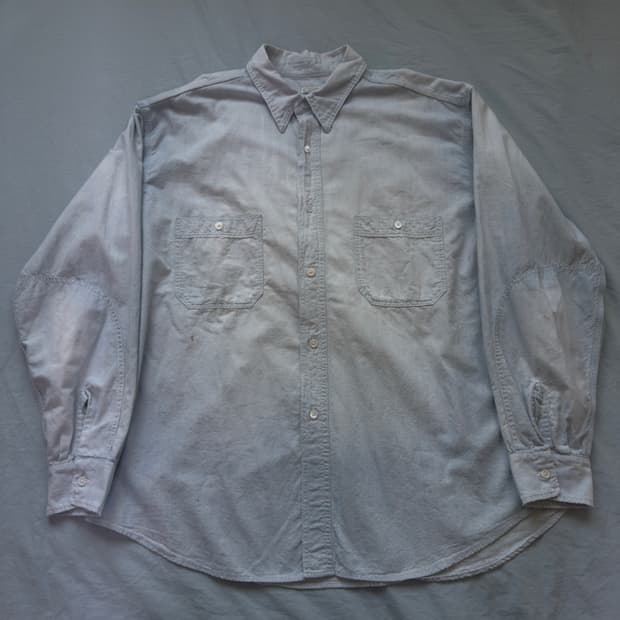 [3] 아프레쎄 25AW 빈티지 샴브레이 셔츠