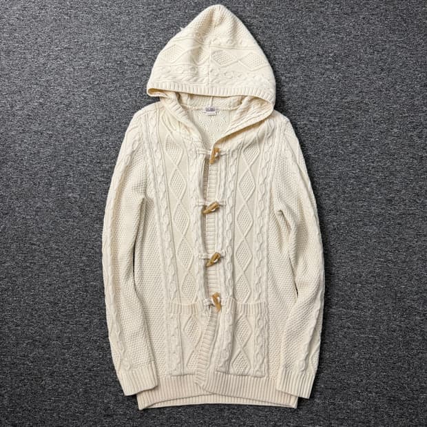 BCBG 더플 니트 후드 자켓