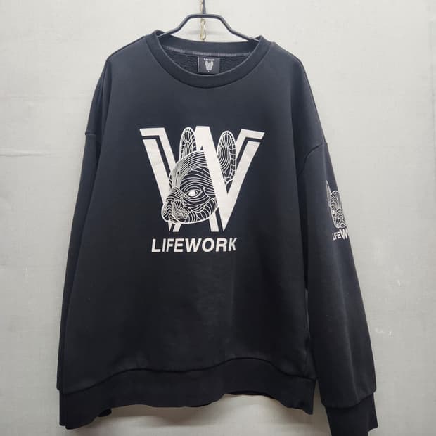 라이프워크 빅로고 맨투맨 XL