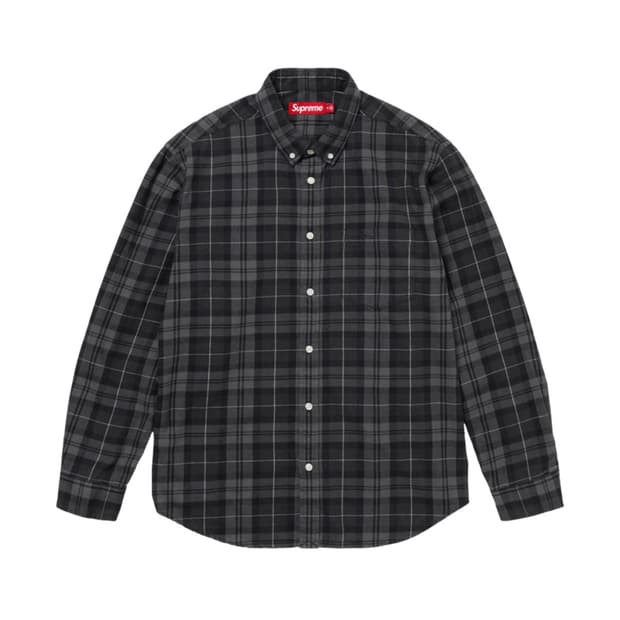 [L] 슈프림 24fw 플레이드 플란넬 셔츠