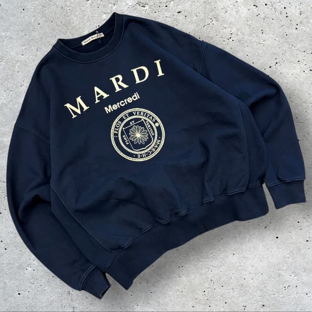 마르디 메르디 네이비 맨투맨 C238