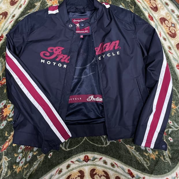 (m)인디언 모터사이클 블랙 바람막이 자켓
