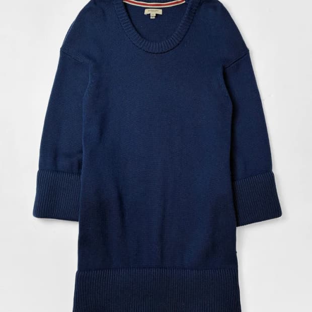 버버리 캐시미어 울 라운드넥 원피스 PN5384