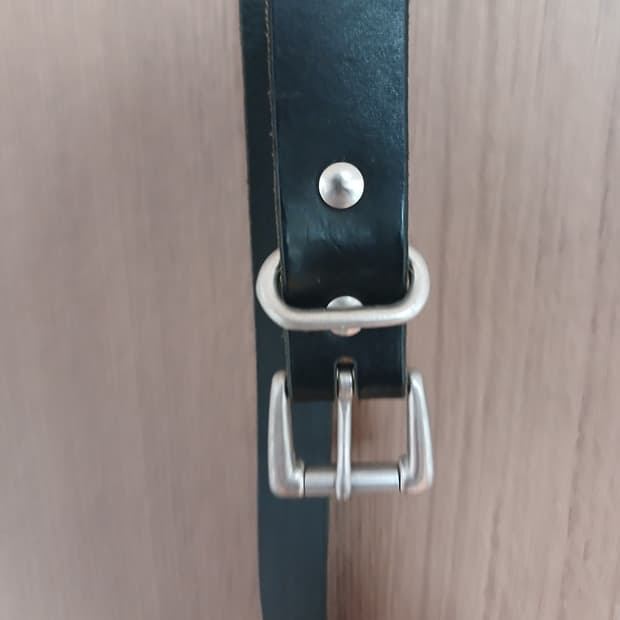 블랙 소가죽 벨트