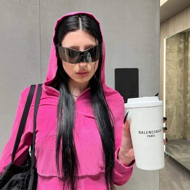 Balenciaga panther mask sunglasses