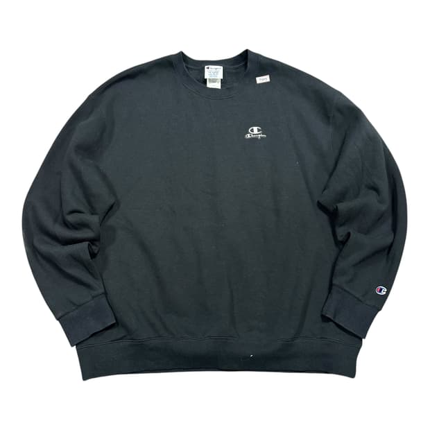 ✨ (바배) 챔피온 블랙 기모 맨투맨 