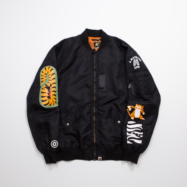베이프 샤크 MA-1 봄버 자켓